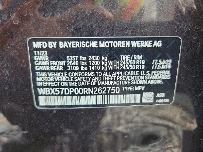 2024 BMW X3 XDRIVE30I XDRIVE30I 12