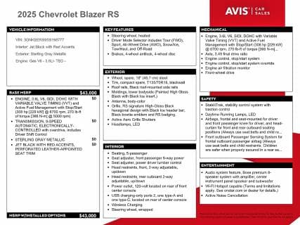 2025 CHEVROLET BLAZER RS 13