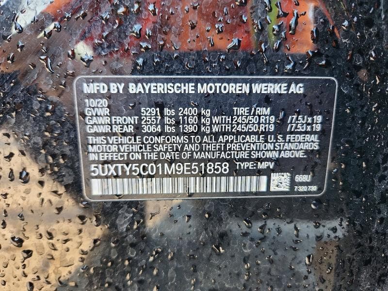 2021 BMW X3 XDRIVE30I XDRIVE30I 13