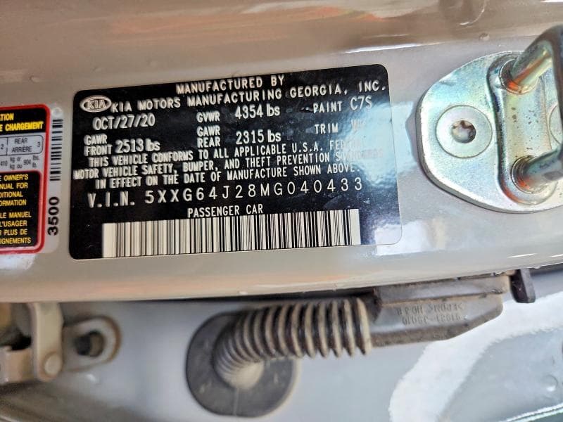 2021 KIA K5 GT LINE GT LINE 12