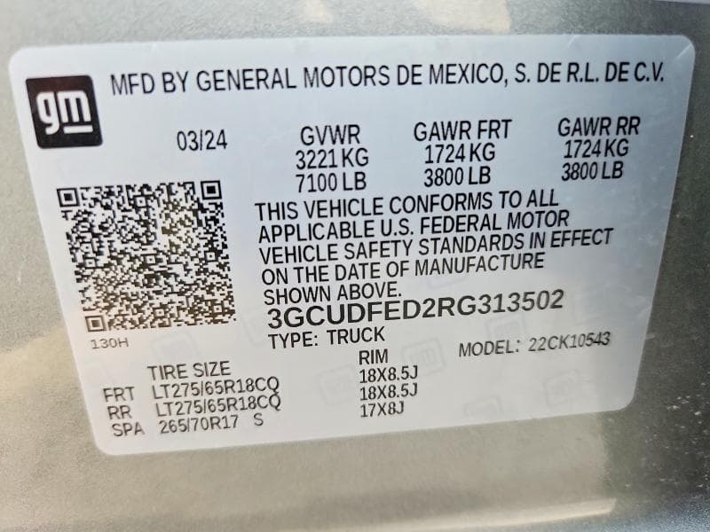 2024 CHEVROLET SILVERADO K1500 LT TRAIL BOSS 12