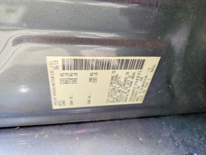 2018 NISSAN MAXIMA 3.5 S 13