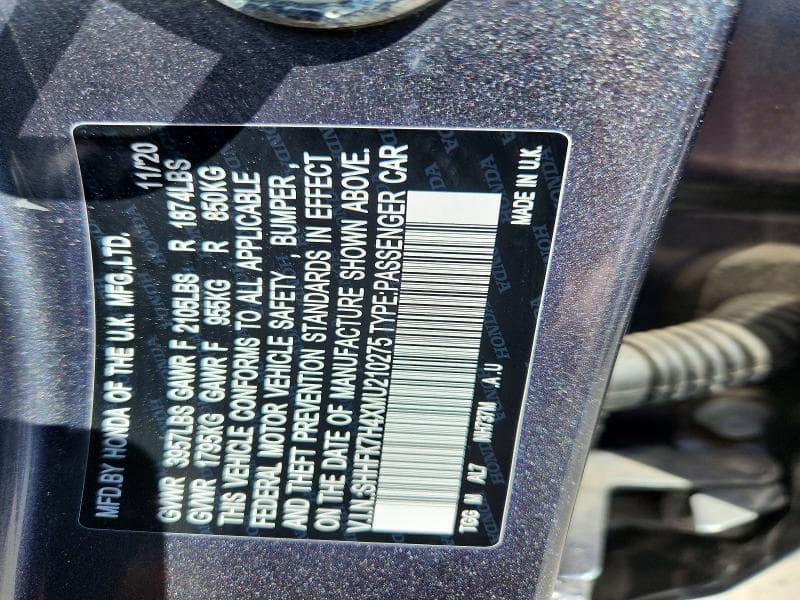 2021 HONDA CIVIC SPORT 13