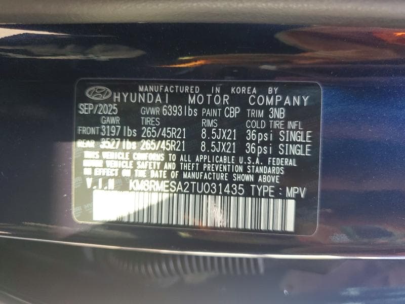 2026 HYUNDAI PALISADE CALLIGRAPHY 13