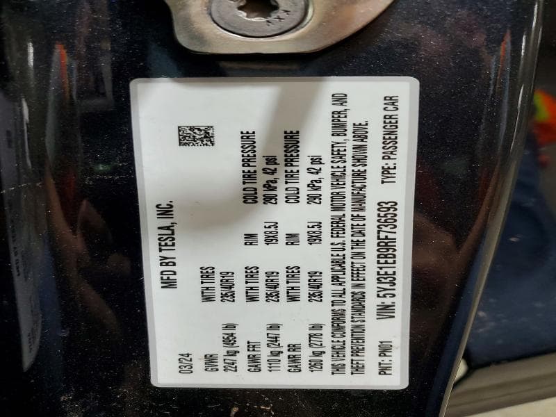 2024 TESLA MODEL 3 12