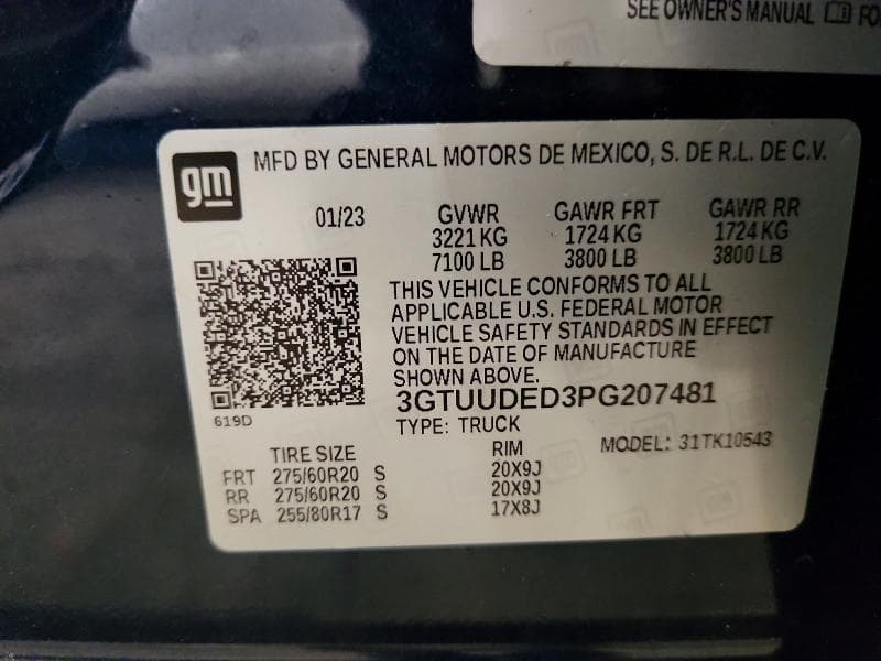 2023 GMC SIERRA K1500 SLT 12