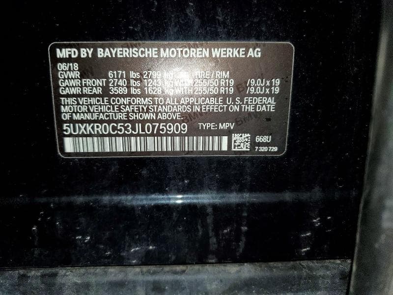 2018 BMW X5 XDRIVE35I XDRIVE35I 14