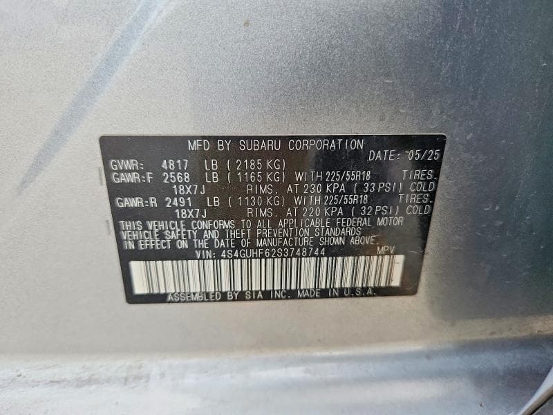2025 SUBARU CROSSTREK SPORT 13