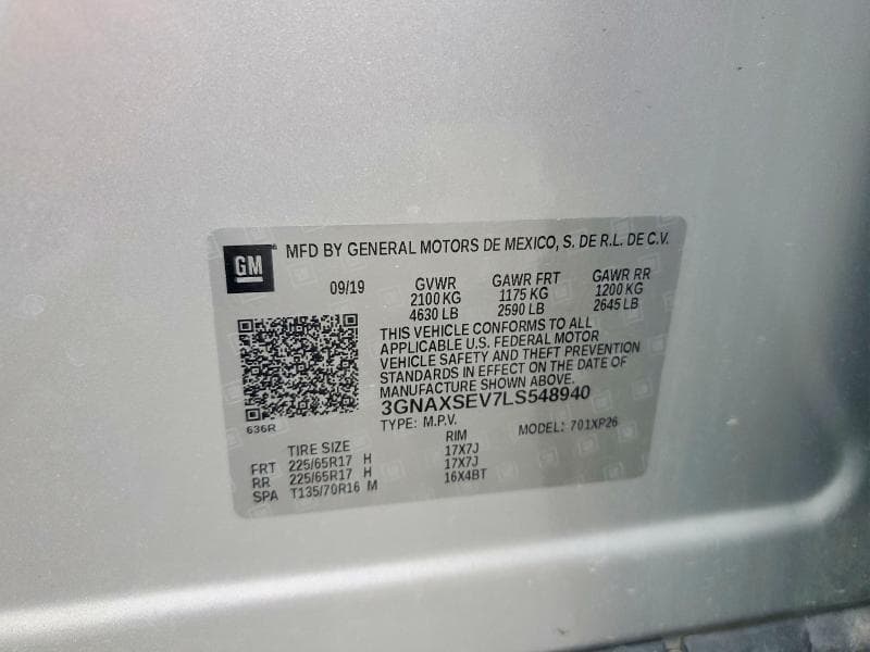 2020 CHEVROLET EQUINOX LS 13