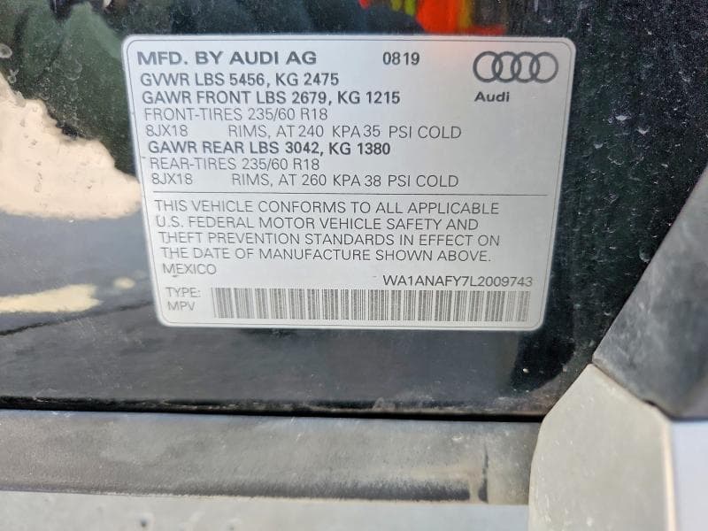 2020 AUDI Q5 PREMIUM/TITANIUM PREMIUM PREMIUM/TITANIUM PREMIUM 12