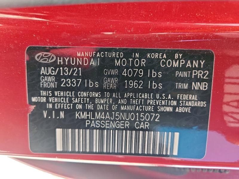 2022 HYUNDAI ELANTRA BLUE 12