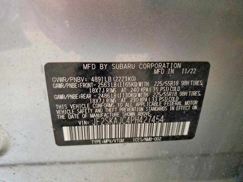 2023 SUBARU FORESTER SPORT 13