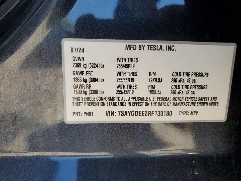 2024 TESLA MODEL Y 13