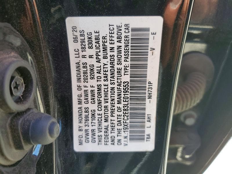 2020 HONDA CIVIC SPORT 12