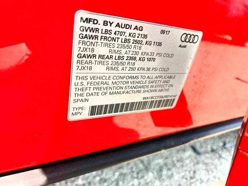 2018 AUDI Q3 PREMIUM 12