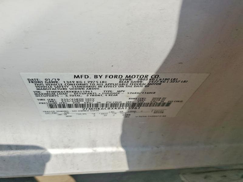 2019 FORD FLEX SEL SEL 13