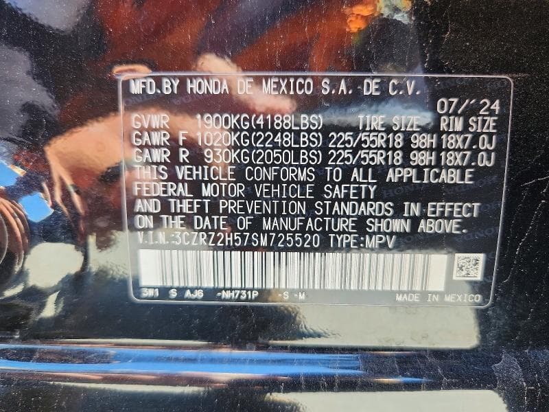 2025 HONDA HR-V SPORT 13