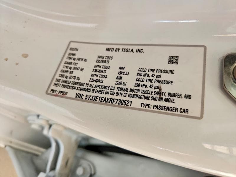 2024 TESLA MODEL 3 13