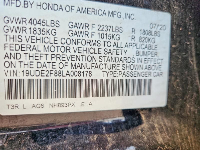 2020 ACURA ILX PREMIUM A-SPEC 12