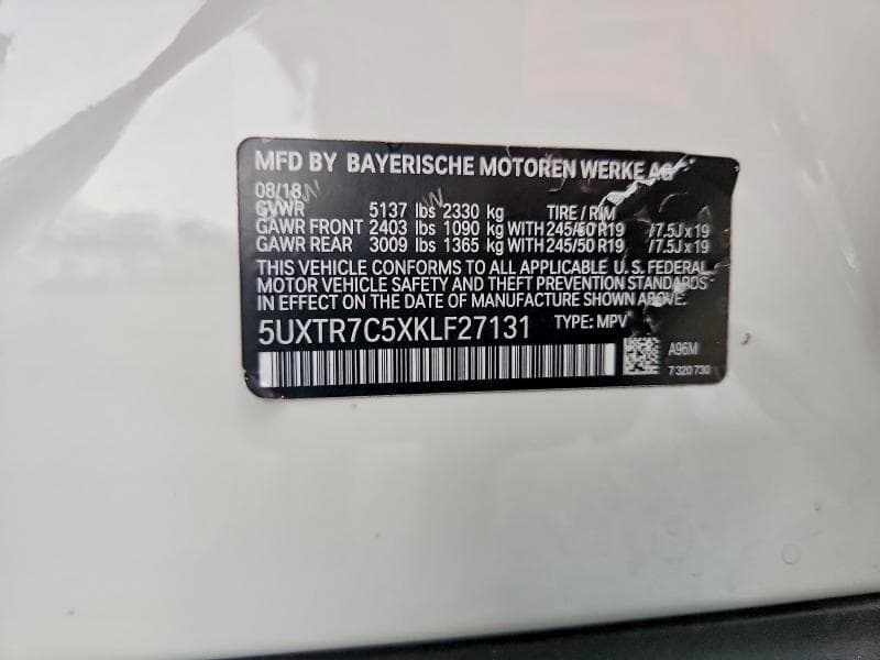 2019 BMW X3 SDRIVE30I 13