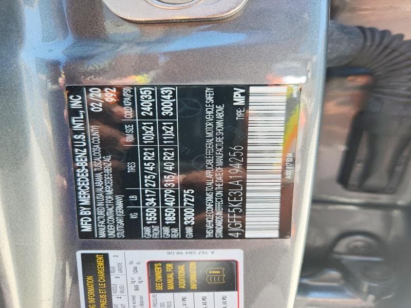 2020 MERCEDES-BENZ GLS 450 4MATIC 450 4MATIC 14