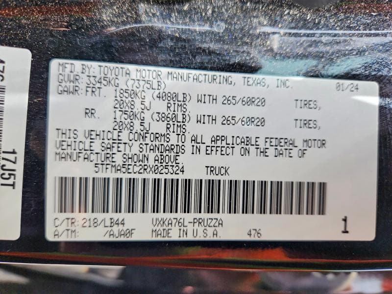 2024 TOYOTA TUNDRA 1794 EDITION 1794 EDITION 13