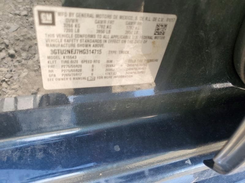 2017 GMC SIERRA K1500 SLT K1500 SLT 12