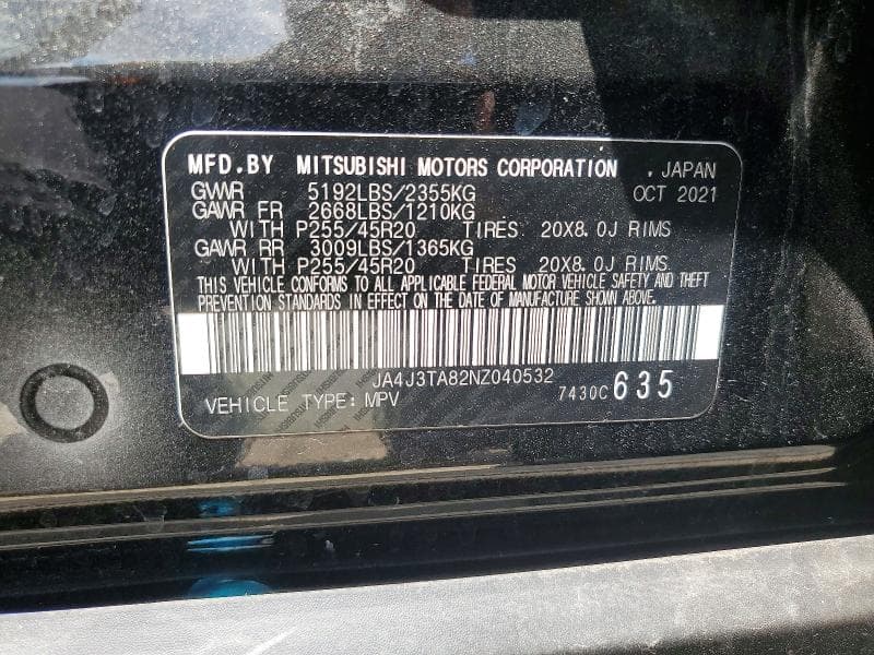 2022 MITSUBISHI OUTLANDER ES 14