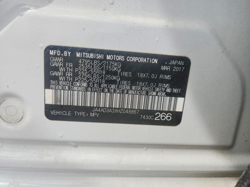 2017 MITSUBISHI OUTLANDER SE 12