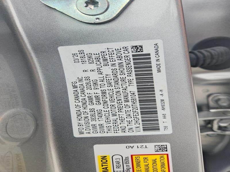 2026 HONDA CIVIC LX LX 13