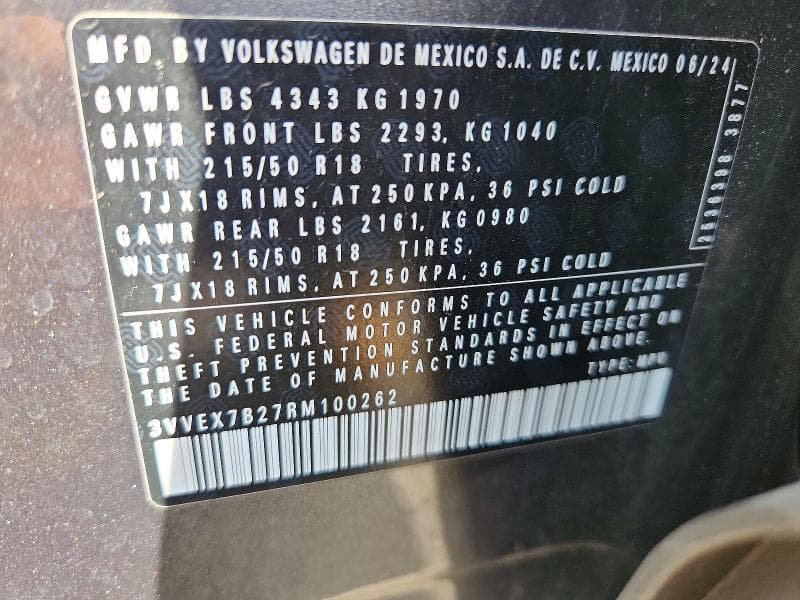 2024 VOLKSWAGEN TAOS SE 13