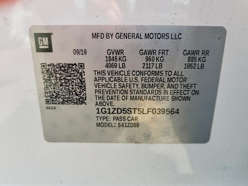 2020 CHEVROLET MALIBU LT 13