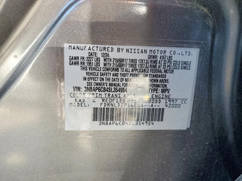 2025 NISSAN KICKS SV 14