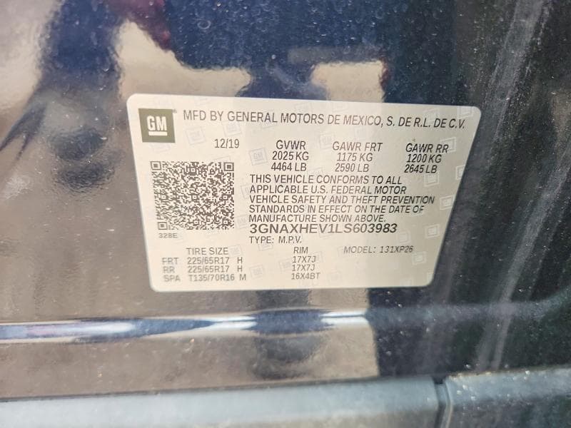 2020 CHEVROLET EQUINOX LS 12