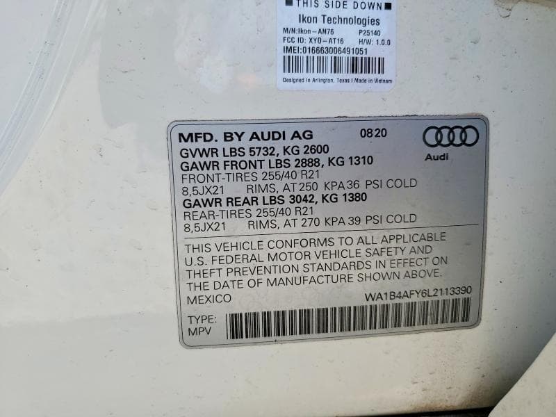2020 AUDI SQ5 PREMIUM PLUS PREMIUM PLUS 13
