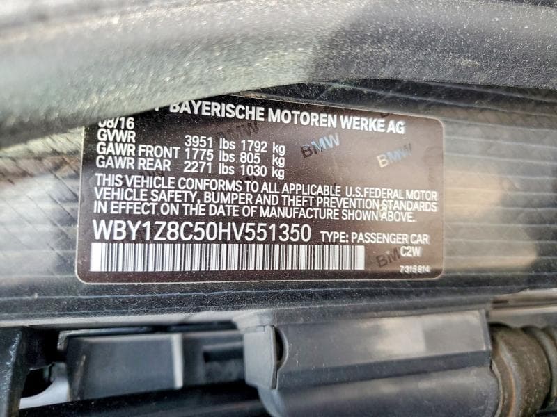 2017 BMW I3 REX 13
