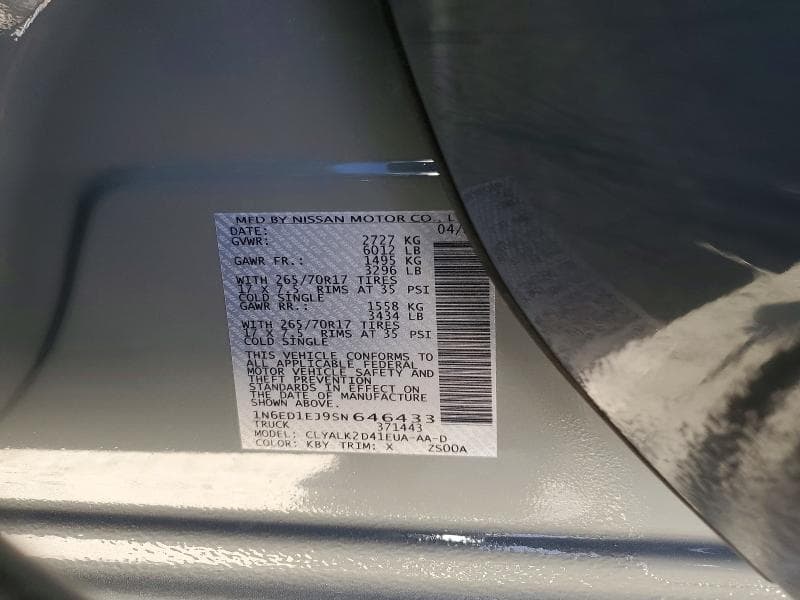 2025 NISSAN FRONTIER PRO-X 12