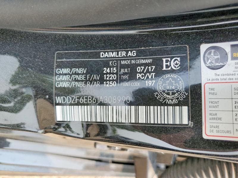 2018 MERCEDES-BENZ E 43 4MATIC AMG 12