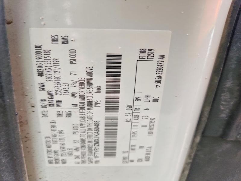 2018 FORD TRANSIT T-250 CARGO T-250 13