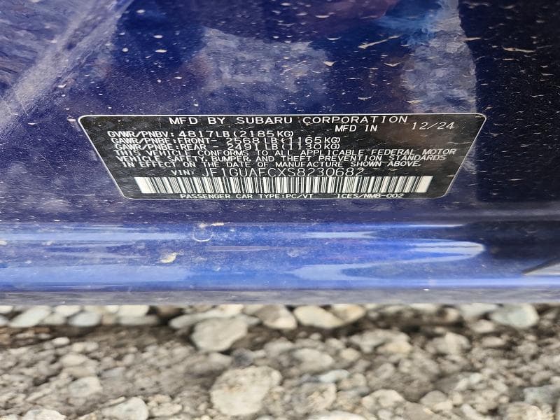 2025 SUBARU IMPREZA SPORT 12