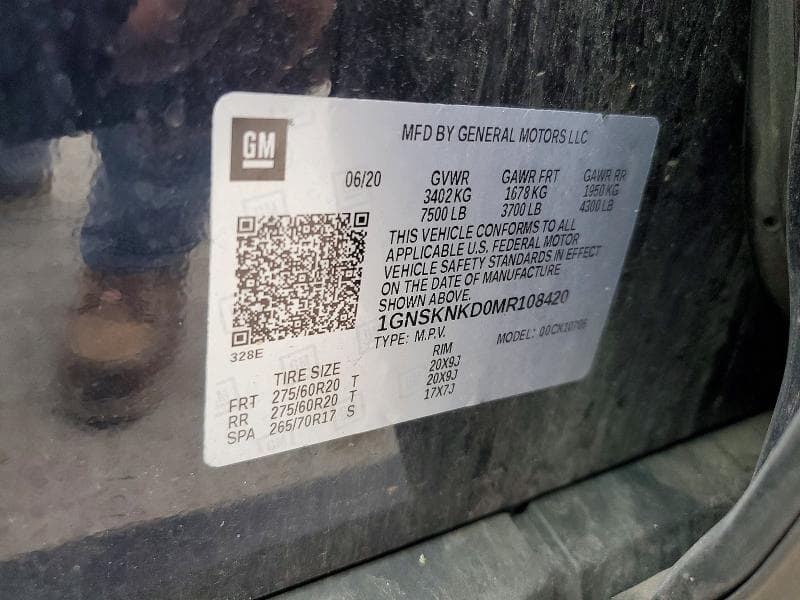 2021 CHEVROLET TAHOE K1500 LT 13