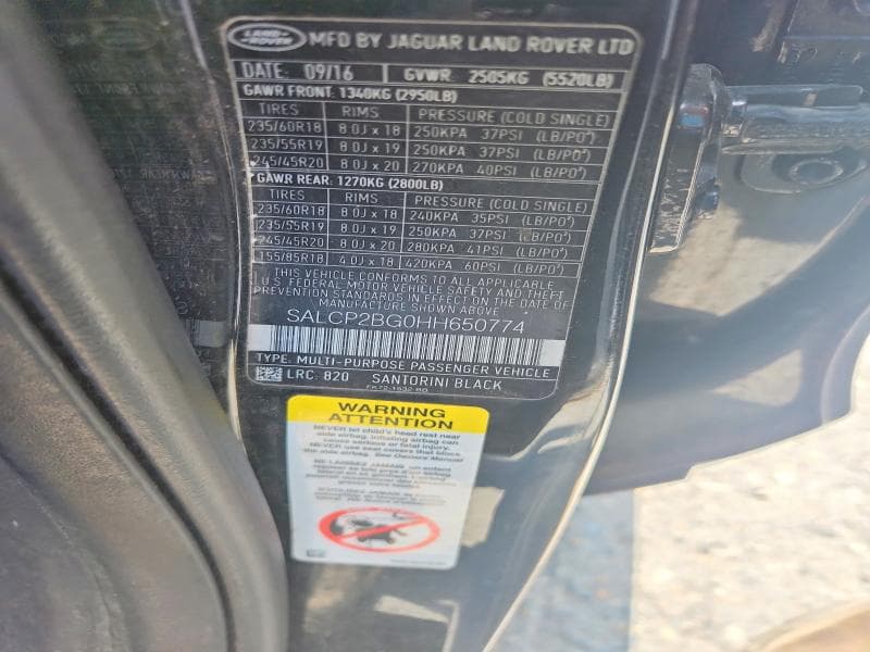 2017 LAND ROVER DISCOVERY SPORT SE SE 14