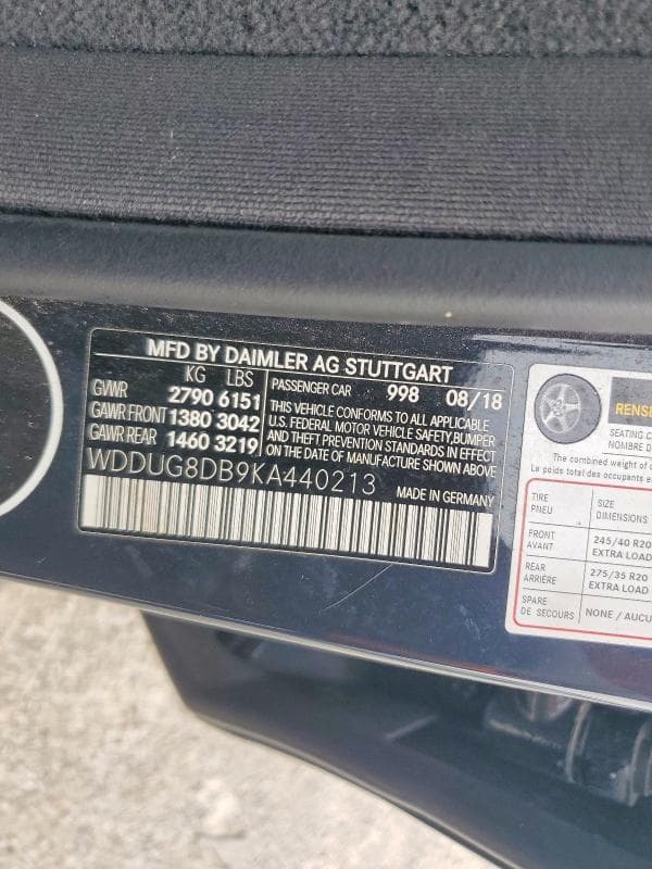 2019 MERCEDES-BENZ S 560 12
