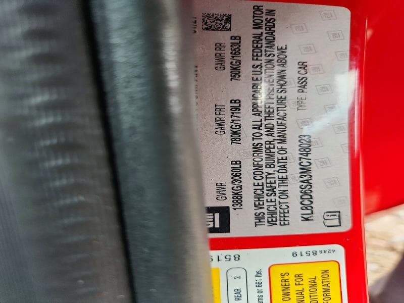 2021 CHEVROLET SPARK 1LT 12