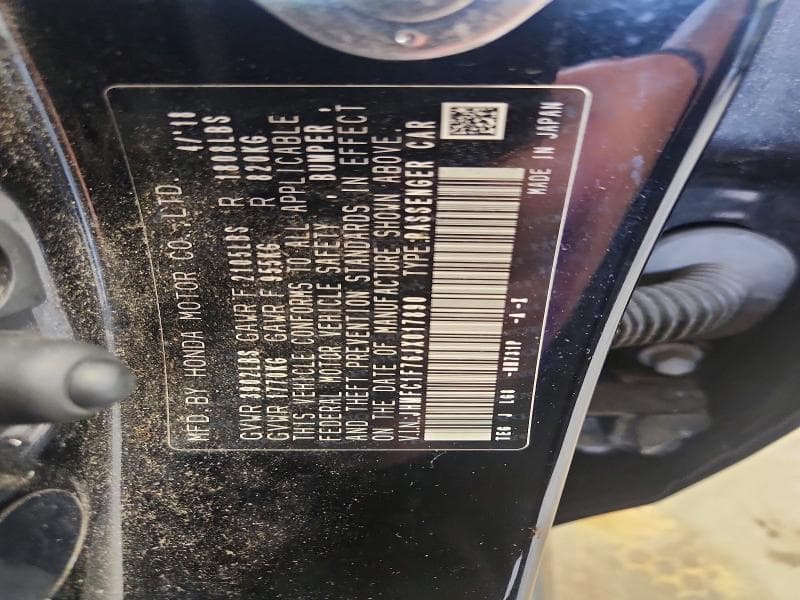2018 HONDA CIVIC EXL 12