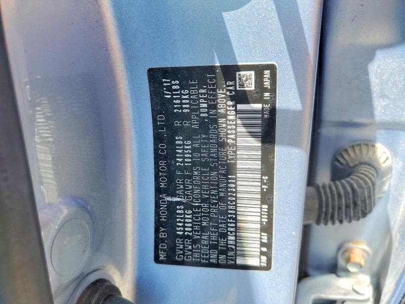 2017 HONDA ACCORD HYBRID HYBRID 13