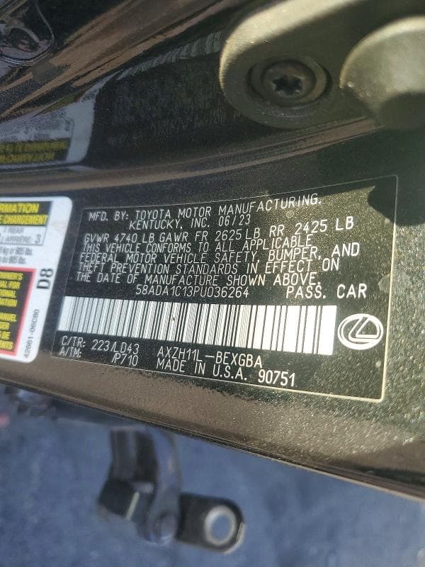 2023 LEXUS ES 300H BASE 12