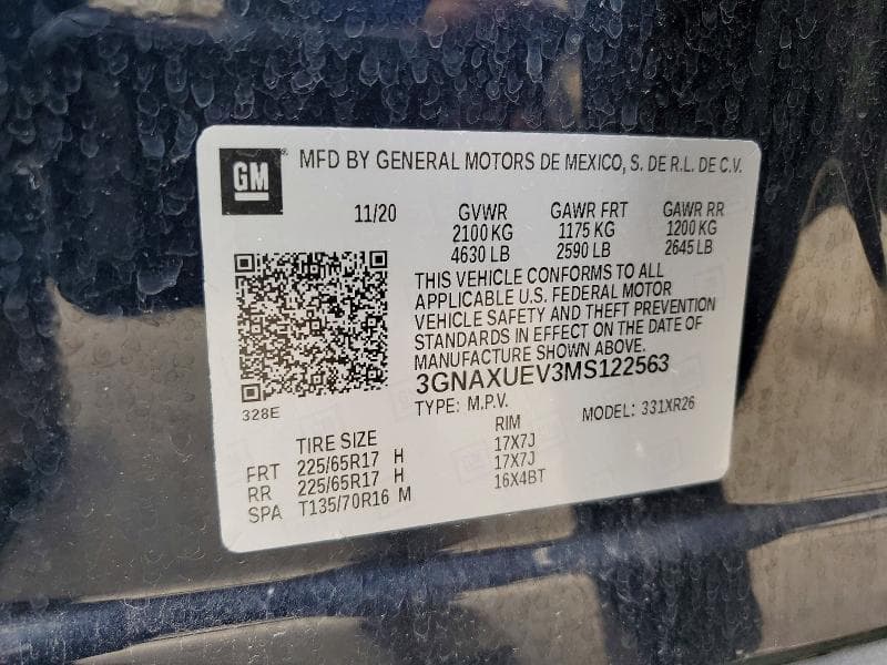2021 CHEVROLET EQUINOX LT LT 14