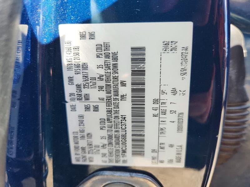2020 FORD ESCAPE SE SE 13