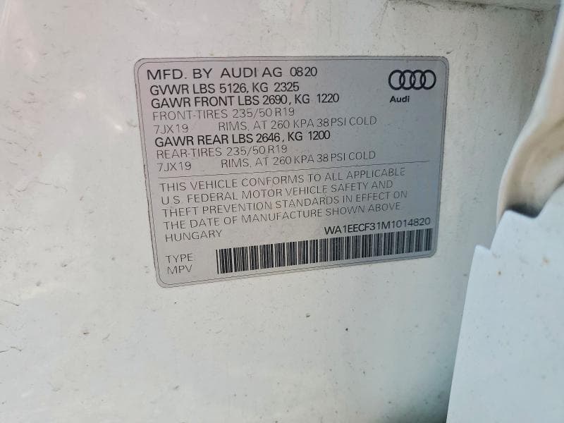 2021 AUDI Q3 PREMIUM PLUS S LINE 45 14